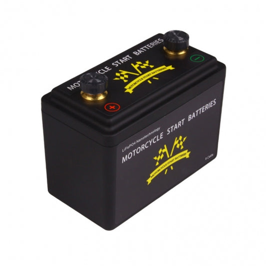 Lithium Motorcycle Battery LiFePO4 12V 260CCA Pb-Eq 14-17Ah