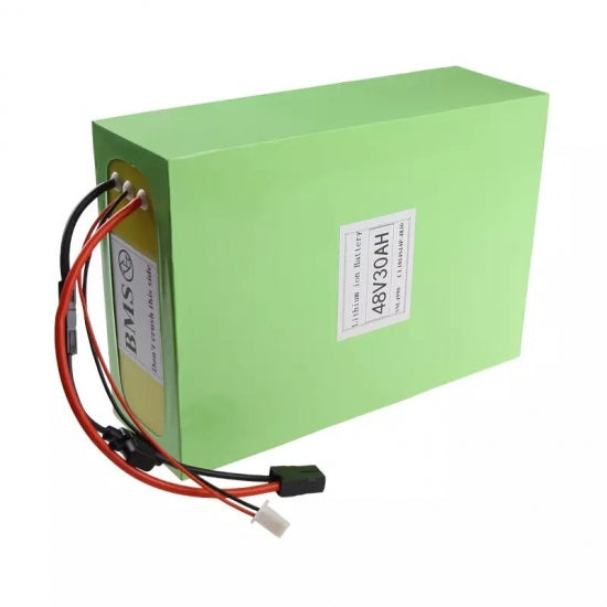 48v 30Ah Li-Ion Battery Pack with Epoxy Plate with Black Heat Shrinkable PVC