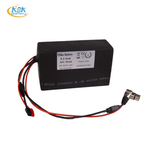 Bike 36v 20ah Lithium Battery PE Waterproof Battery Pack