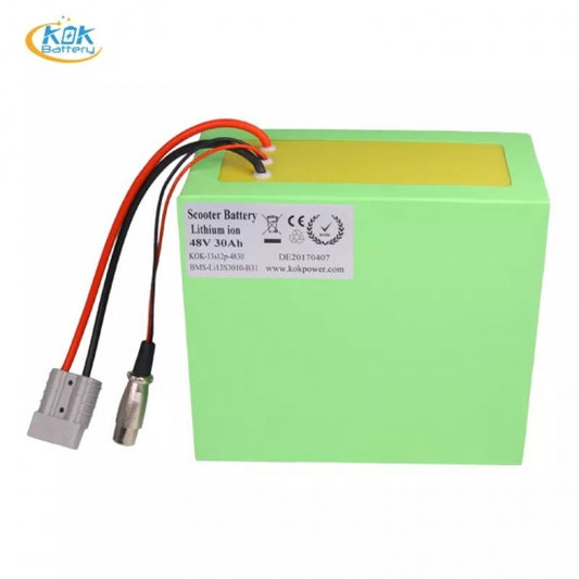 48V 30Ah Replacement Rechargeable Battery Pack Lithium Ion for Electric Scooter Battery