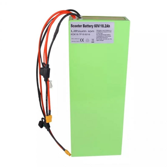 Upgrade 60V 20Ah 18.2Ah Lithium Rechargeable Battery for Snow Motorcycle, Motorbike,Tricycle,Scooter Battery