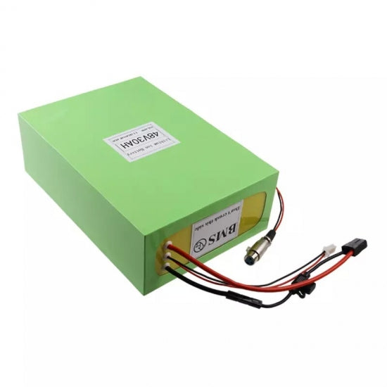 48v 30Ah Li-Ion Battery Pack with Epoxy Plate with Black Heat Shrinkable PVC