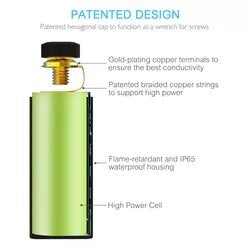 Lithium 12V 2.5Ah 130CA Start Stop Battery for Motorcycle Dirt/Track/Race Bikes with Balancing Function