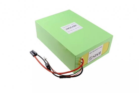 48v 30Ah Li-Ion Battery Pack with Epoxy Plate with Black Heat Shrinkable PVC